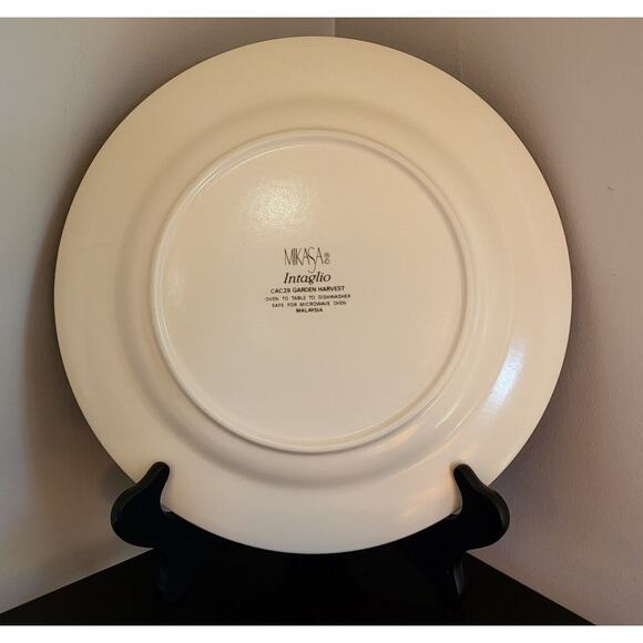 (Qty 1) Mikasa Intaglio GARDEN HARVEST Dinner Plate 11 1/8" CAC29 Stoneware - Picture 4 of 11